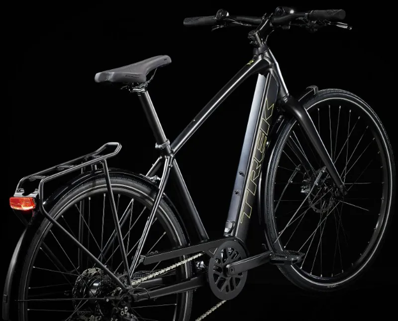 Trek FX+ 2 Electric Hybrid Bike 2025 in Satin Trek Black-2